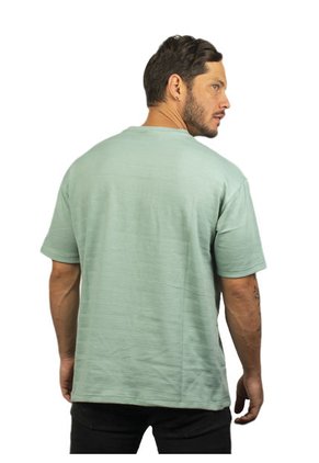 Camiseta Para Hombre Texturizada Verde Claro Laguna Blue