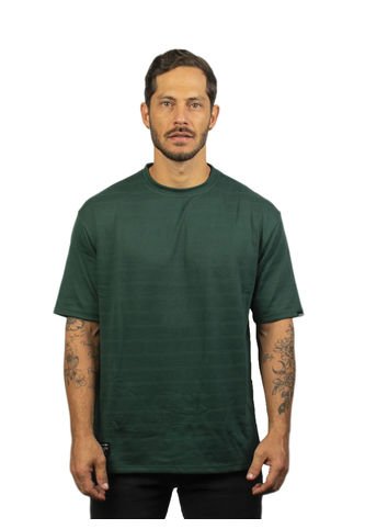 Camiseta Para Hombre Texturizada Verde Oscuro Laguna Blue LAGUNA BLUE