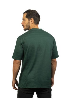 Camiseta Para Hombre Texturizada Verde Oscuro Laguna Blue