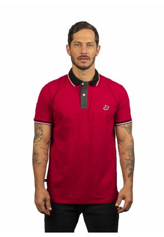 Camiseta Tipo Polo Para Hombre Bordada Laguna Blue LAGUNA BLUE