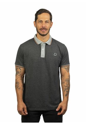 Camiseta Tipo Polo Para Hombre Bordada Laguna Blue
