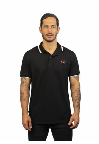 Camiseta Tipo Polo Para Hombre Negra Laguna Blue LAGUNA BLUE