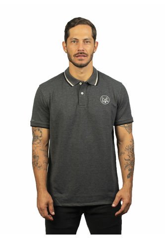 Camiseta Tipo Polo Para Hombre Negro Cross Laguna Blue LAGUNA BLUE