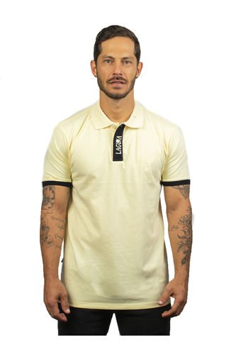 Camiseta Tipo Polo Para Hombre Amarilla - Negra Laguna Blue LAGUNA BLUE