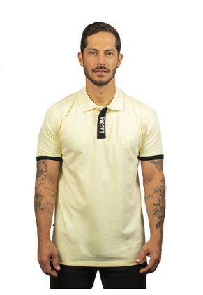 Camiseta Tipo Polo Para Hombre Amarilla - Negra Laguna Blue