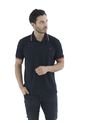 Camiseta Tipo Polo Para Hombre Bordada Negra Laguna Blue de LAGUNA BLUE