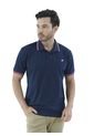Camiseta Tipo Polo Para Hombre Bordada Azul Oscura Laguna Blue de LAGUNA BLUE