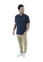 Camiseta Tipo Polo Para Hombre Bordada Azul Oscura Laguna Blue de LAGUNA BLUE