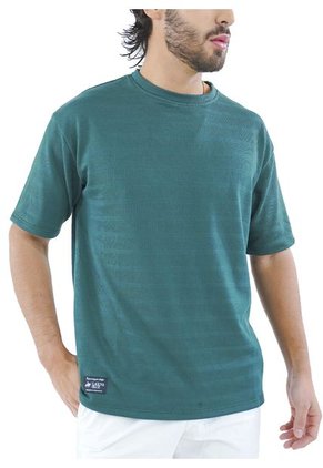 Camiseta Para Hombre Texturizada Verde Laguna Blue