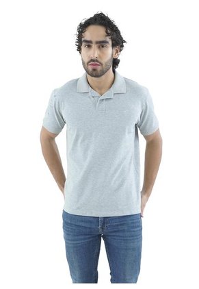 Camiseta Tipo Polo Para Hombre Bordada Gris Laguna Blue