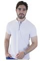 Camiseta Tipo Polo Para Hombre Texturizada Con Cierre Laguna Blue de LAGUNA BLUE
