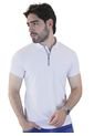 Camiseta Tipo Polo Para Hombre Texturizada Con Cierre Laguna Blue de LAGUNA BLUE