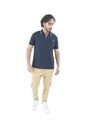 Camiseta Tipo Polo Para Hombre Bordada Negra Laguna Blue de LAGUNA BLUE
