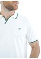 Camiseta Tipo Polo Para Hombre Bordada Marfil Laguna Blue de LAGUNA BLUE