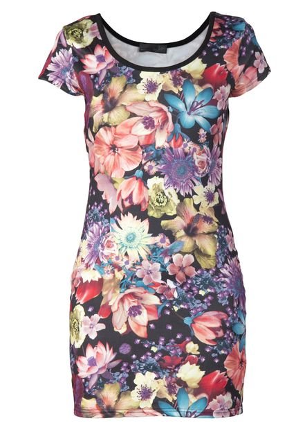 Vestido Lce Spirito Negro-Estampado