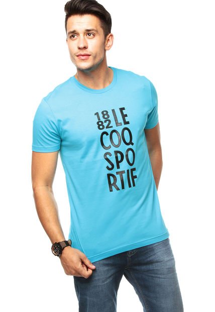 Le Coq Sportif Camiseta Colombia Camiseta Azul Aguamarina Le Coq