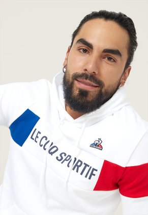 Hoodie Blanco-Azul-Rojo le coq sportif