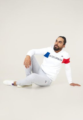 Hoodie Blanco-Azul-Rojo le coq sportif