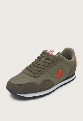 Tenis Lifestyle Verde Oliva-Naranja-Blanco le coq sportif Astra
