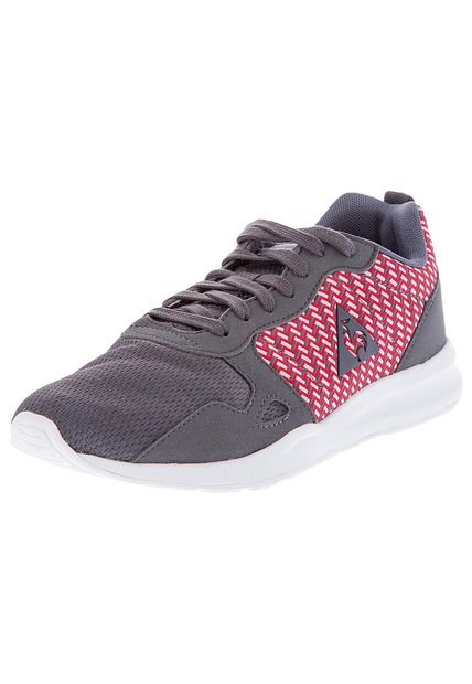 Lifestyle Gris-Rojo-Blanco Le Coq Sportif Lcs R600 Geo Jacquard