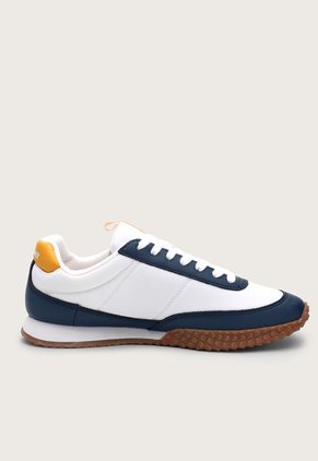 Tenis Lifestyle Blanco-Azul-Amarillo-Miel le coq sportif Veloce Sport