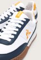 Tenis Lifestyle Blanco-Azul-Amarillo-Miel le coq sportif Veloce Sport de Le coq sportif