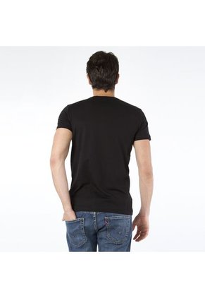 Camiseta Le Coq Sportif Negro-Blanco