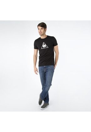 Camiseta Le Coq Sportif Negro-Blanco