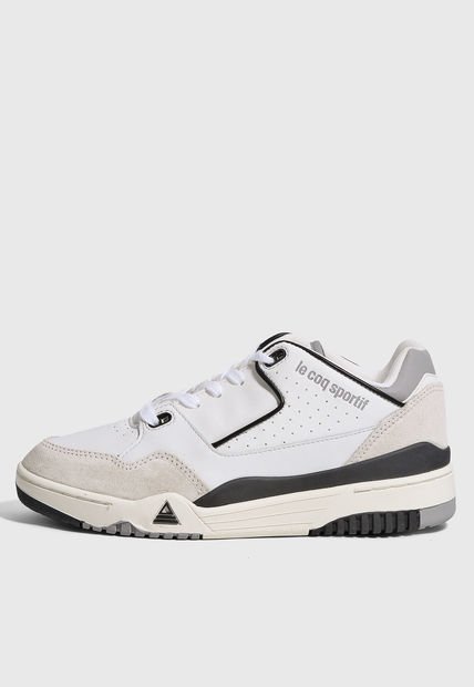 Tenis Lifestyle Blanco-Negro-Gris Le Coq Sportif  DYNACTIF T1000