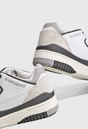 Tenis Lifestyle Blanco-Negro-Gris Le Coq Sportif  DYNACTIF T1000
