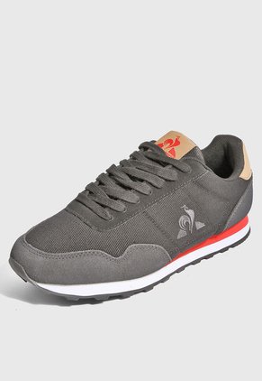 Tenis Lifestyle Negro-Beige-Rojo le coq sportif Astra Twill