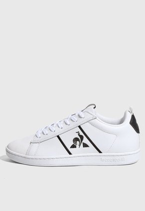 Tenis Lifestyle Blanco-Negro Le Coq Sportif Courtclassic Sport