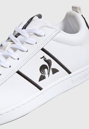 Tenis Lifestyle Blanco-Negro Le Coq Sportif Courtclassic Sport