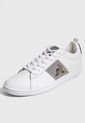 Tenis Lifestyle Blanco-Verde Oliva-Gris Le Coq Sportif  CourtClassic Twill de Le coq sportif