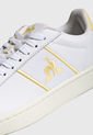 Tenis Lifestyle Blanco-Beige-Amarillo le coq sportif Classic Soft de Le coq sportif