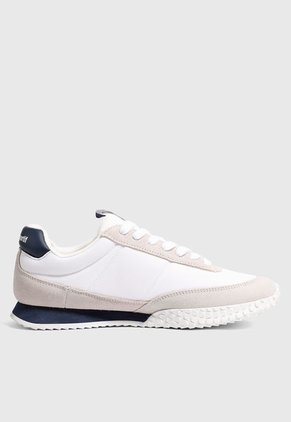 Tenis Lifestyle Marfil-Gris-Azul Le Coq Sportif  Veloce II Tricolore
