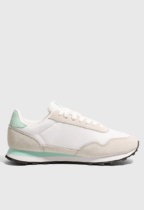 Tenis Lifestyle Beige-Blanco-Verde Menta Le Coq Sportif  Astra Optical