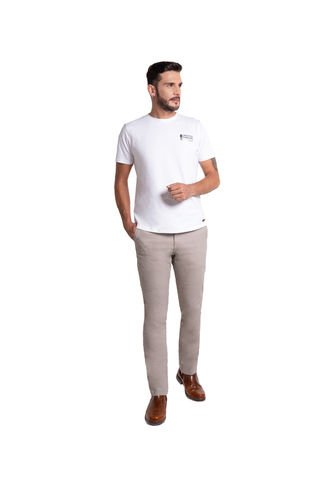 Pantalón Básico Para Hombre Color Beige Lec Lee