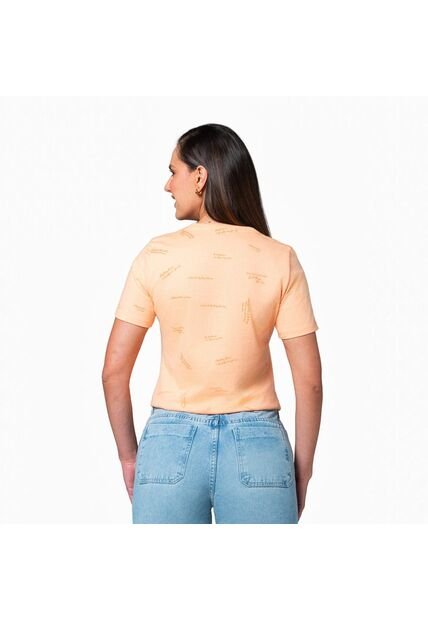 Camiseta Cuello Redondo Mujer Lec Lee Salmon