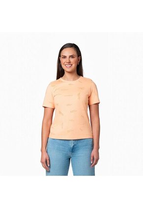 Camiseta Cuello Redondo Mujer Lec Lee Salmon