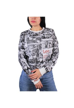 Buzo Estampado 80 Años Para Mujer Lec Lee - Blanco