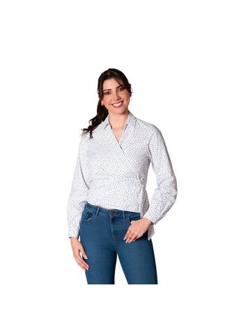 Blusa Mujer Escote Cruzado Lec Lee Lec Lee