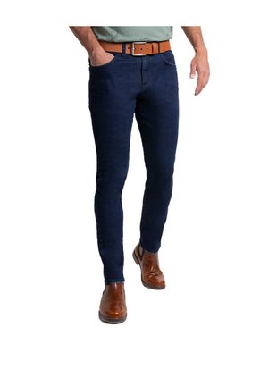 Jean Básico Trim Para Hombre Color Azul Oscuro 34