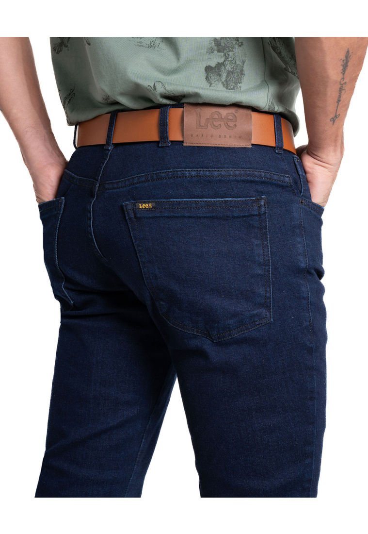 Vaquero En Denim Elástico Azul Oscuro Hombre | Milano