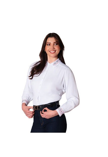 Blusa Cuello Camisero Para Mujer Lec Lee