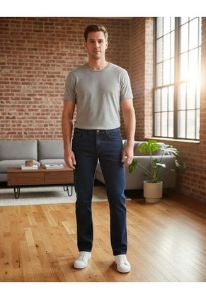 Jean 5 Bolsillos Staid Hip Para Hombre Índigo Oscuro Lec Lee