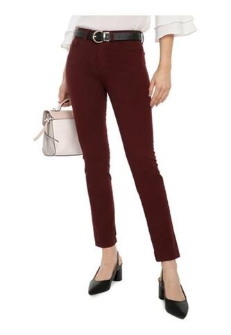 Pantalón Rojo Oscuro  Clásico Dama Lec Lee Lec Lee