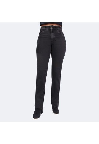 Jean Straight Fit Para Mujer Lec Lee - Negro 8 14 Lec Lee