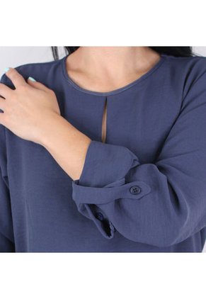 BLUSA MANGA LARGA LEC LEE MUJER LEC LEE - COLOR AZUL