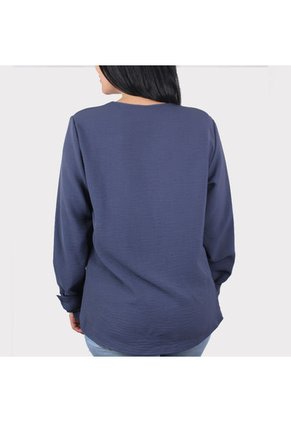 BLUSA MANGA LARGA LEC LEE MUJER LEC LEE - COLOR AZUL